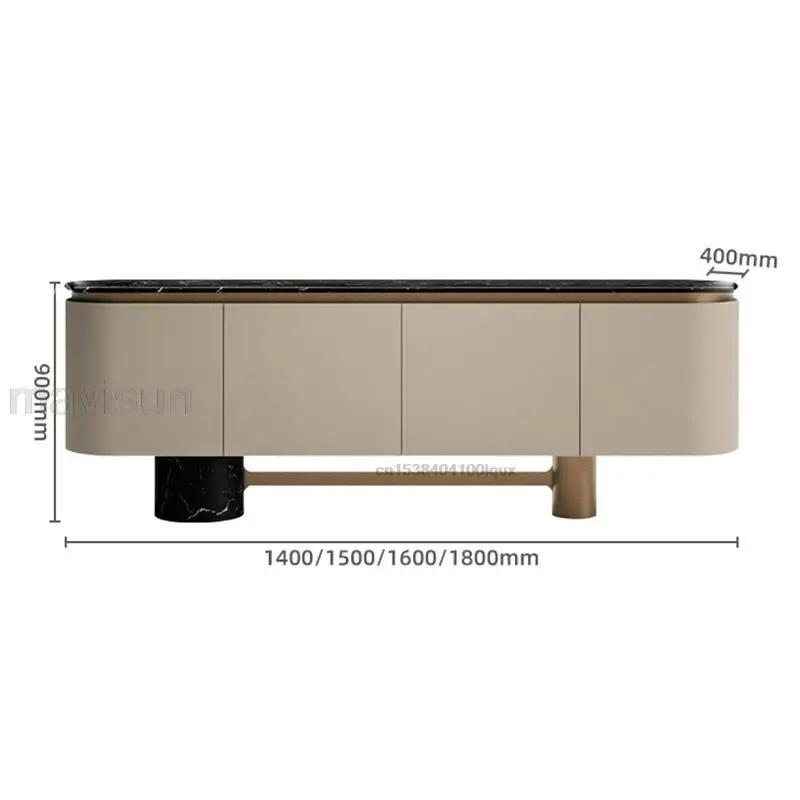Vintage Simple Wood Kitchen Cupboard Storage Rack Sideboard Large Rectangular Drawer Units Modern Furniture For Dining Rooms
