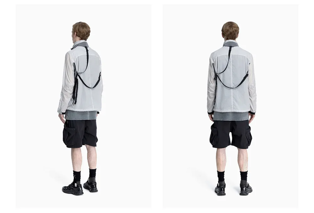 Reindee Lusion 23ss Light breathable UV protection jacket high collar shape adjustable hood techwear gorpcore