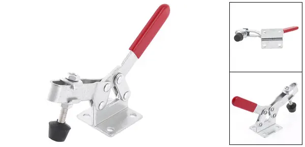 201C Quick Release Horizontal Handle Toggle Clamp 182Kg 401Lbs U Shaped Bar Flange Base Push Pull Toggle Clamp Holdi