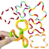 1Pcs Tangle Rope Twist Fidget Toy Rrainbow Circle Sensory Autism Therapy Jouet Anti Stress Enfant Juguete Antiestres Niños 3