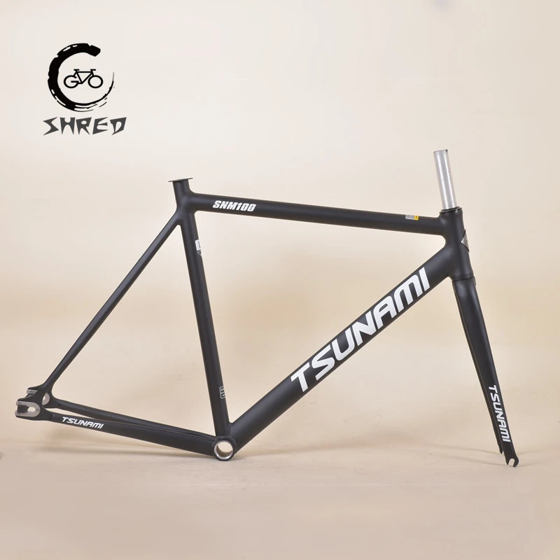 TSUNAMI SNM100 Frameset 700C Aluminum Fixed Gear Frame and Fork Track Fixie Bike 49CM 52CM 55CM