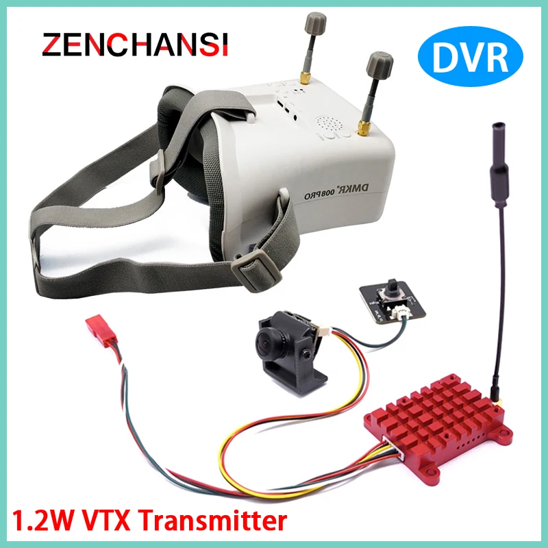 Moniteur FPV DMKR 5.8G 40CH avec écran LCD 3 pouces 480*320, batterie intégrée, recherche automatique pour drone FPV multicoptère RC  26