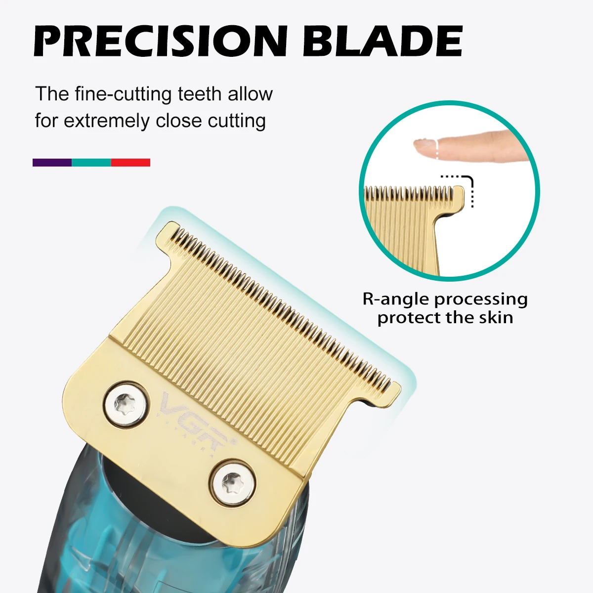 ماكينة تشذيب الشعر الاحترافية VGR الأصلية للرجال م...