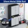 Metal Garage Storage Cabinet with Locking Doors and Adjustable Shelves, Rolling Tool Storage Cabinet with 4 Wheels and 1 Drawer 5