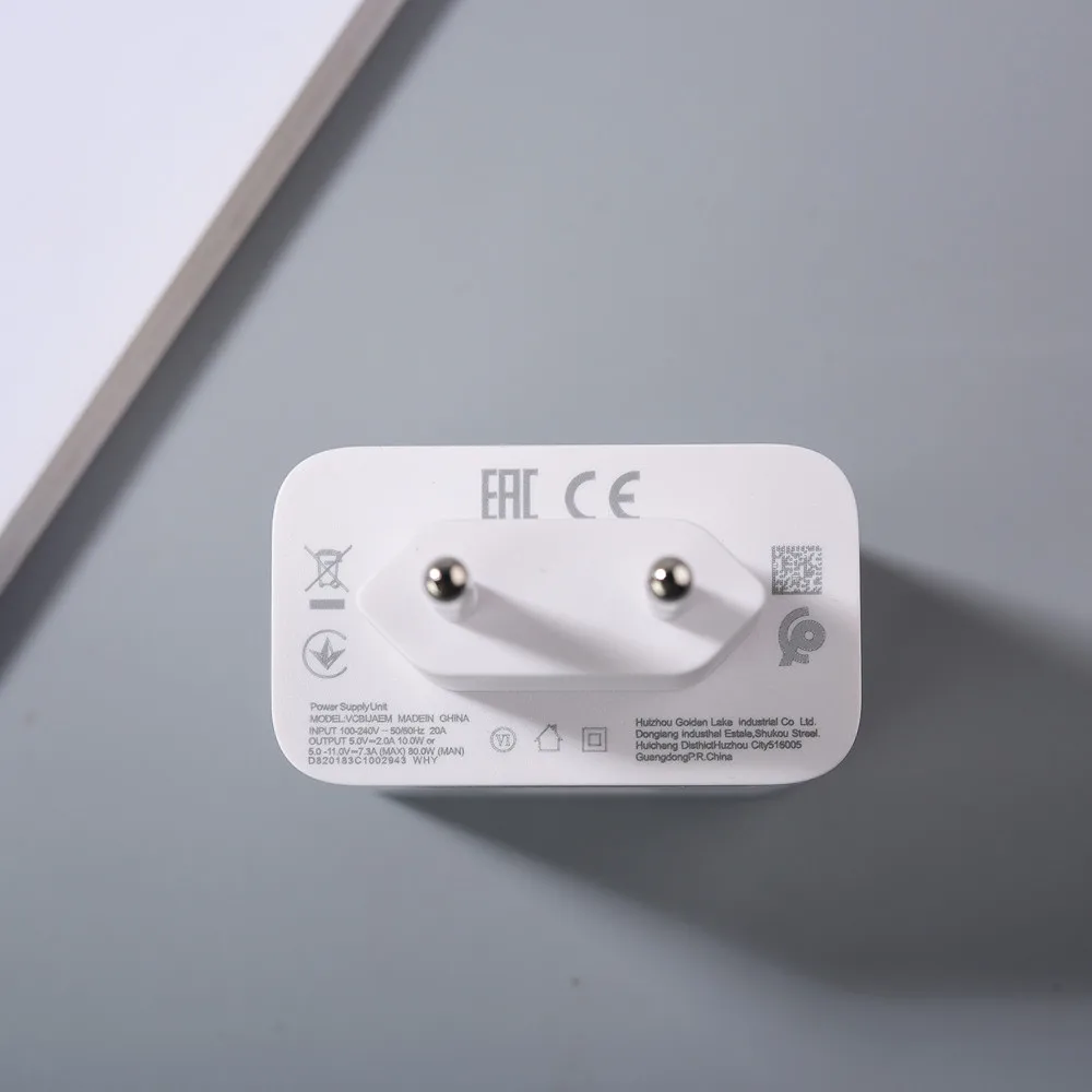 High-Speed Supervooc 80W Fast Charging Adapter with 1M USB-C Cable
