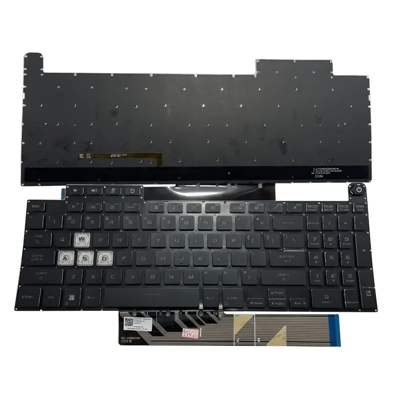 Teclado Retroiluminado Rgb da Cor do Inglês dos Eua Asus Tuf Gaming F15 Fx507 Fx507zr Fx517zm A15 Fa507 Fa507re Fa507rc Teclados Portáteis - Imagem 4
