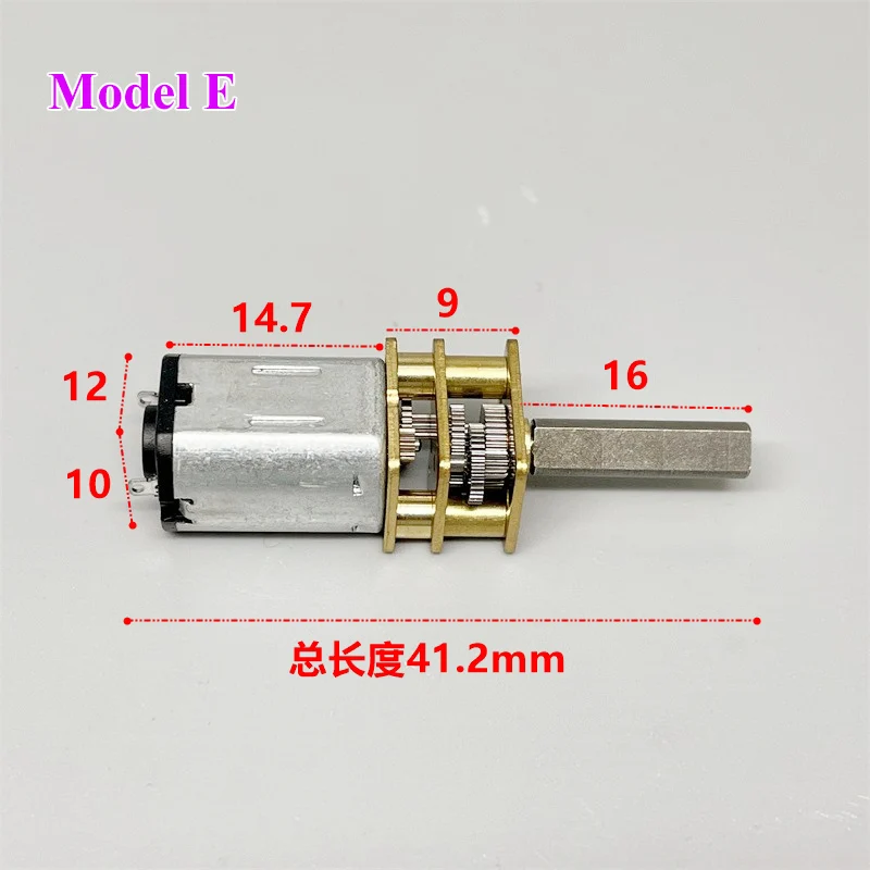 Gear Motor, New N20 DC3V 6V 12V 50-2000RPM Speed Reduction Gear DC Motor With Metal Gearbox For RC Car, Robot Model, DIY Engine Toys