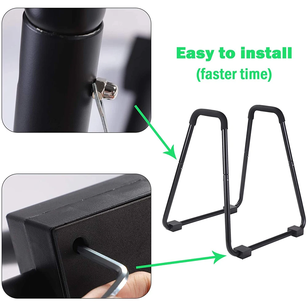Strength Trainer Home Gym Equipment Paralle Dip Bar Pull up Push Ups Stands Tricep Muscle Exerciser Calisthenics