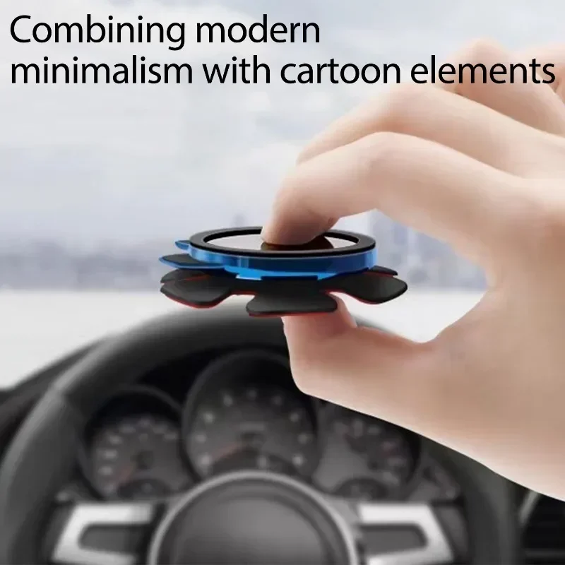 Magnetic Car Phone Holder Cartoon Maneki Neko Lucky Cat Steering Wheel Gravity Gyroscope Anti Shake Magnetic Cellphone Bracket phone holder mobile phone holder