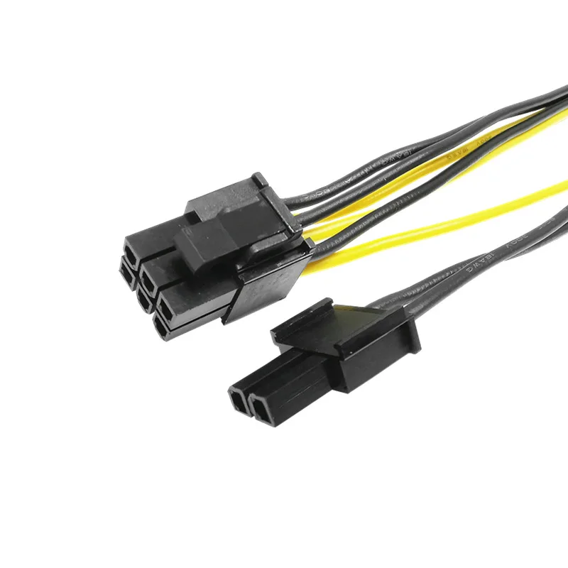 COMeap GPU VGA PCIe 8 pin femmina a doppio 2X 8 pin (6 + 2) maschio adattatore di alimentazione PCI Express intrecciato Y-Splitter Estensione Cavo da 9 pollici (23 cm