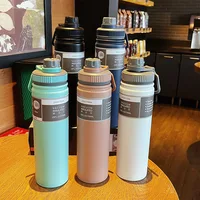 530ML/750ML Thermos Water Bottle Large capacity Stainless Steel Vacuum Flask Mug Portable Outdoor Thermal Mug Sports Drinks Cup 2