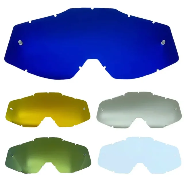 Lunettes de Motocross remplacer lentille tout-terrain moto ATV lunettes de moto lentille de couleur casque lunettes lentille accessoires lentille de rechange 1