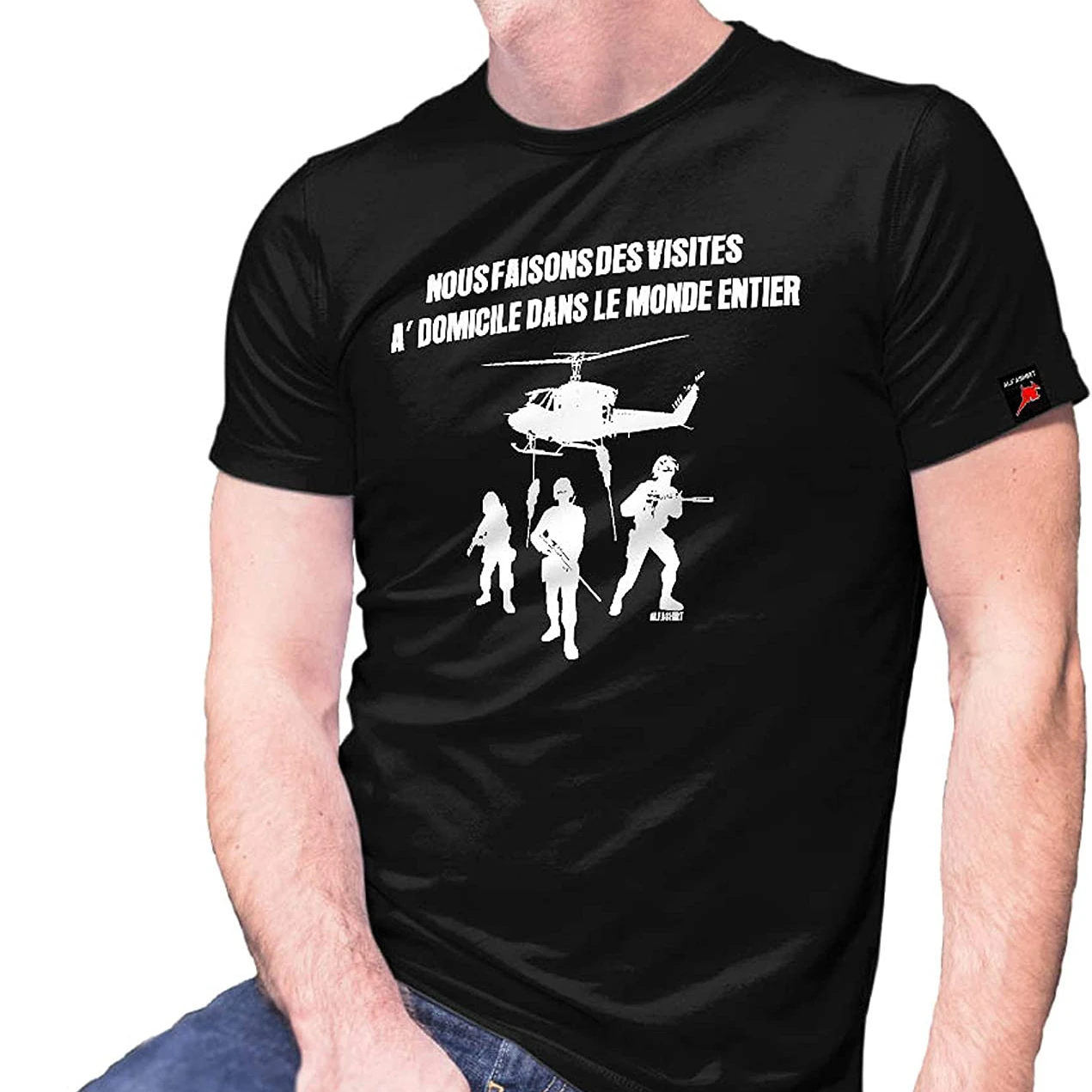 

Nousfailsons Des Visites A´ Domicile Dans Le Monde Entier. French Army T-Shirt New 100% Cotton O-Neck T-shirt Casual Mens Top