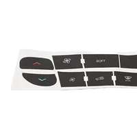 Autocollant de réparation de bouton de climatisation A/C de voiture, autocollant de réparation de bouton de climatisation pour Megane, Master, Scenic 3, 1 jeu 6