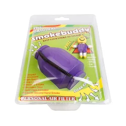 Compact Personal Air Filter with Activated Carbon Filtration - Ideal for Office, Car, and Party Use (Purple)