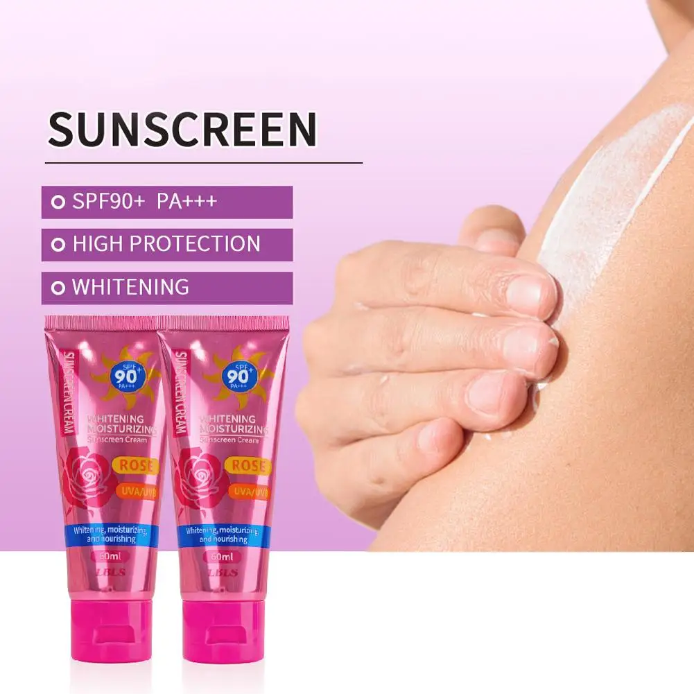 SPF90+ Sunscreen Cream Protector Facial Sun Block Gel Isolation Lotion Cream Bleaching Creams Facial Moisturizer Summer Care