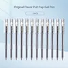 M&G 0.5mm 12pcs/box Black Gel Pen Draw Cap Full Barrel Transparent Barrel Signature Pen Flavor Series Gel Pen 1