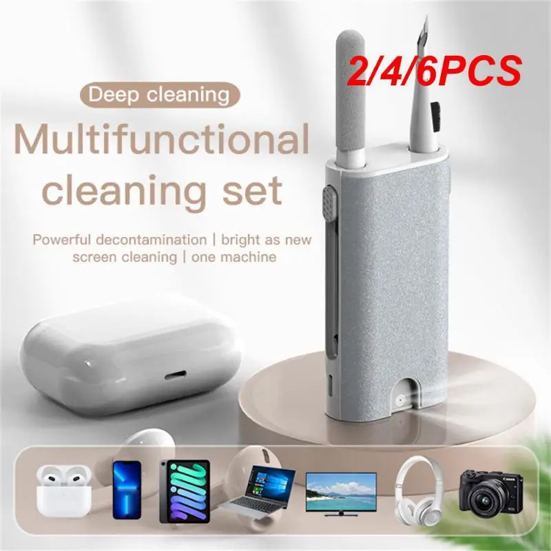 

2/4/6PCS In 1 Phone Screen Cleaner Brush Kit Headphones Brush Pen Set Camera Phone Tablet Laptop Screen Cleaning Tools Cleaner