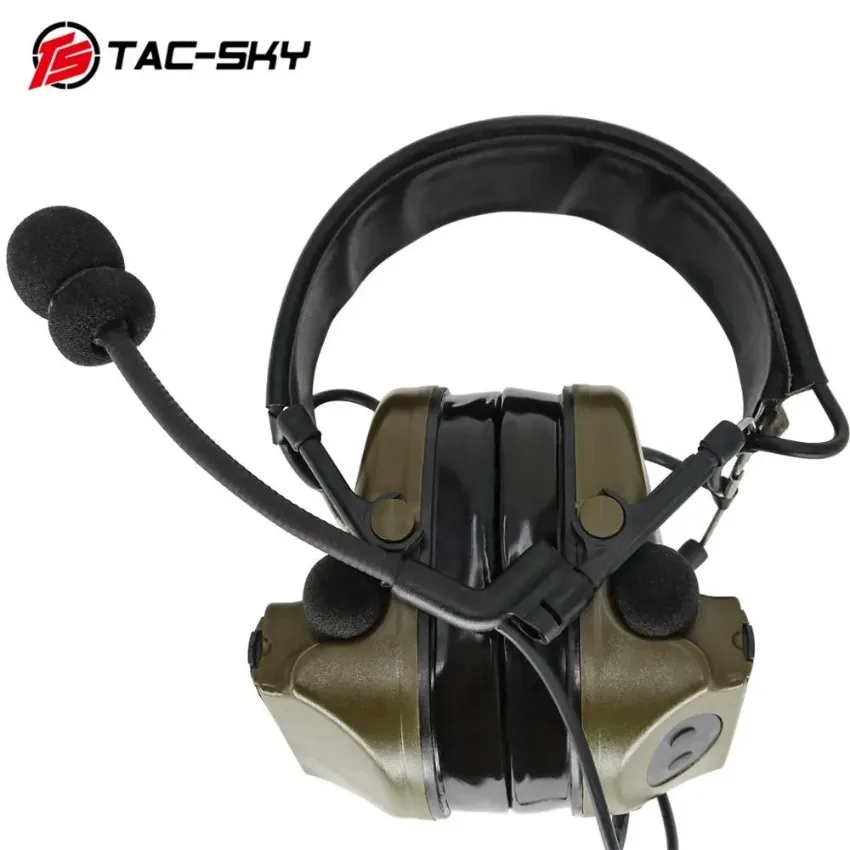 TS TAC-SKY COMTAC II Tactical Headset Hearing Protection Outdoor Hunting Noise Reduction Pickup Shooting Headset