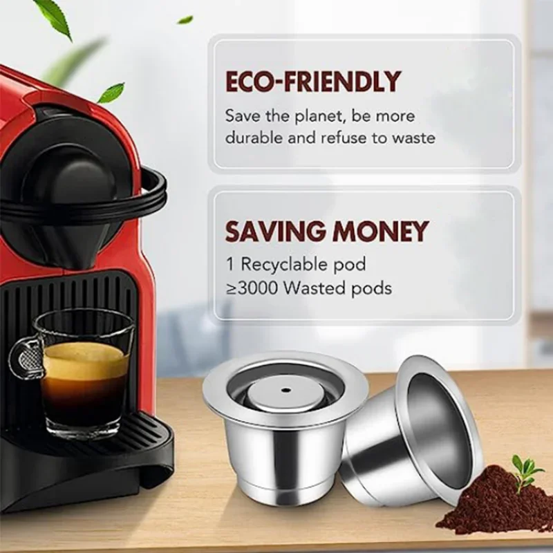Coffee Maker Inissia Capsule Nespresso Inissia Reusable Pods