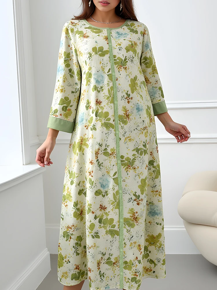 فستان صيفي نسائي من Rafiah 2025 أنيق ومريح مزين با...