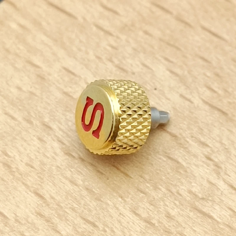 Elegant Silver Gold Black Watch Crown Replacement for NH Watch Movement Collection