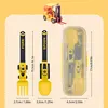 FUN Begins Baby Utensils Spoon Fork Set Kids Racing Cartoon Design Cutlery For Children Tableware Babies Training Feeding 6