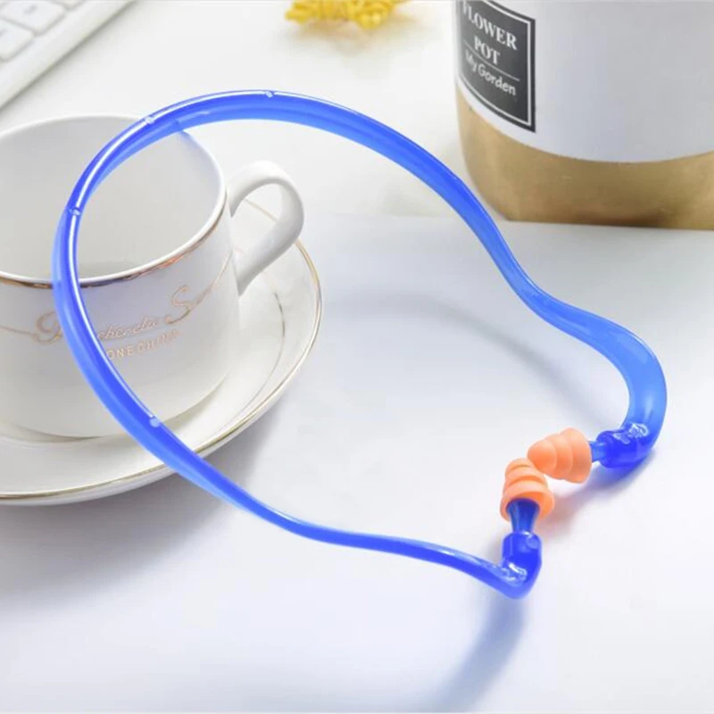 Noise Reduction Earplugs Swim Reusable Hearing Protection Earmuff Silicone Corded Ear Plugs Ears Protector Swimming Accessories 5