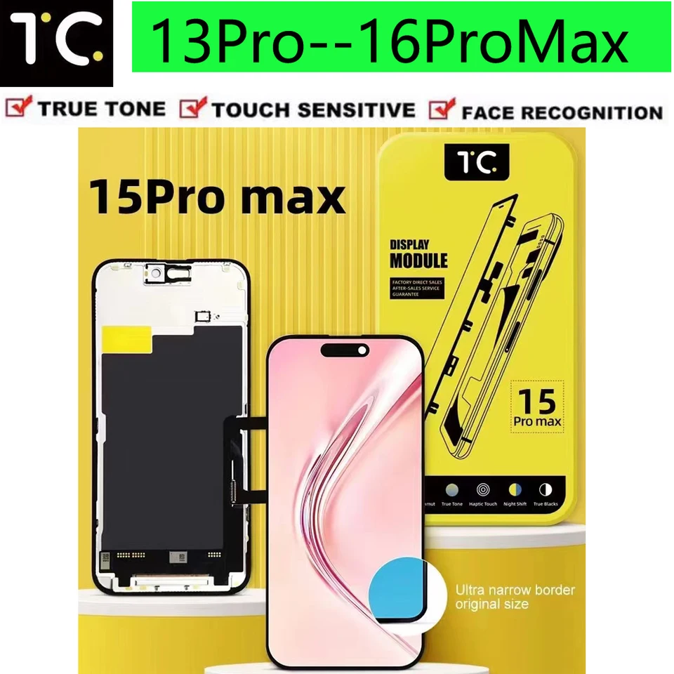 Full HD TC LCD Screen Assembly For iPhone 14 15 16 13Pro 14Pro