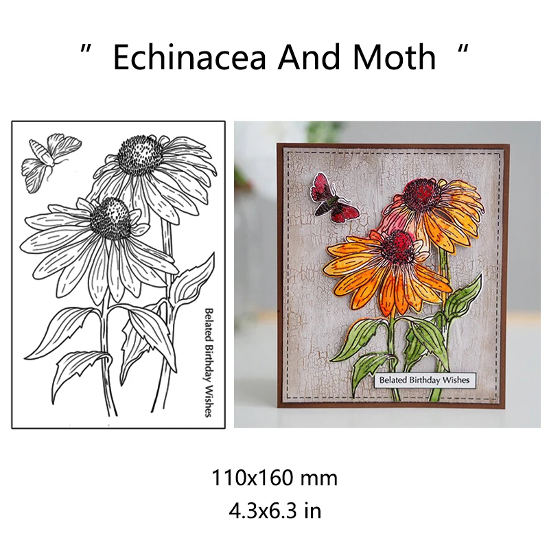 Flower Background Clear Silicone Stamps Scrapbooking Decorate DIY Card Making Scrapbook Material Craft Supplies clear stamps,clear rubber stamps 11*16cm