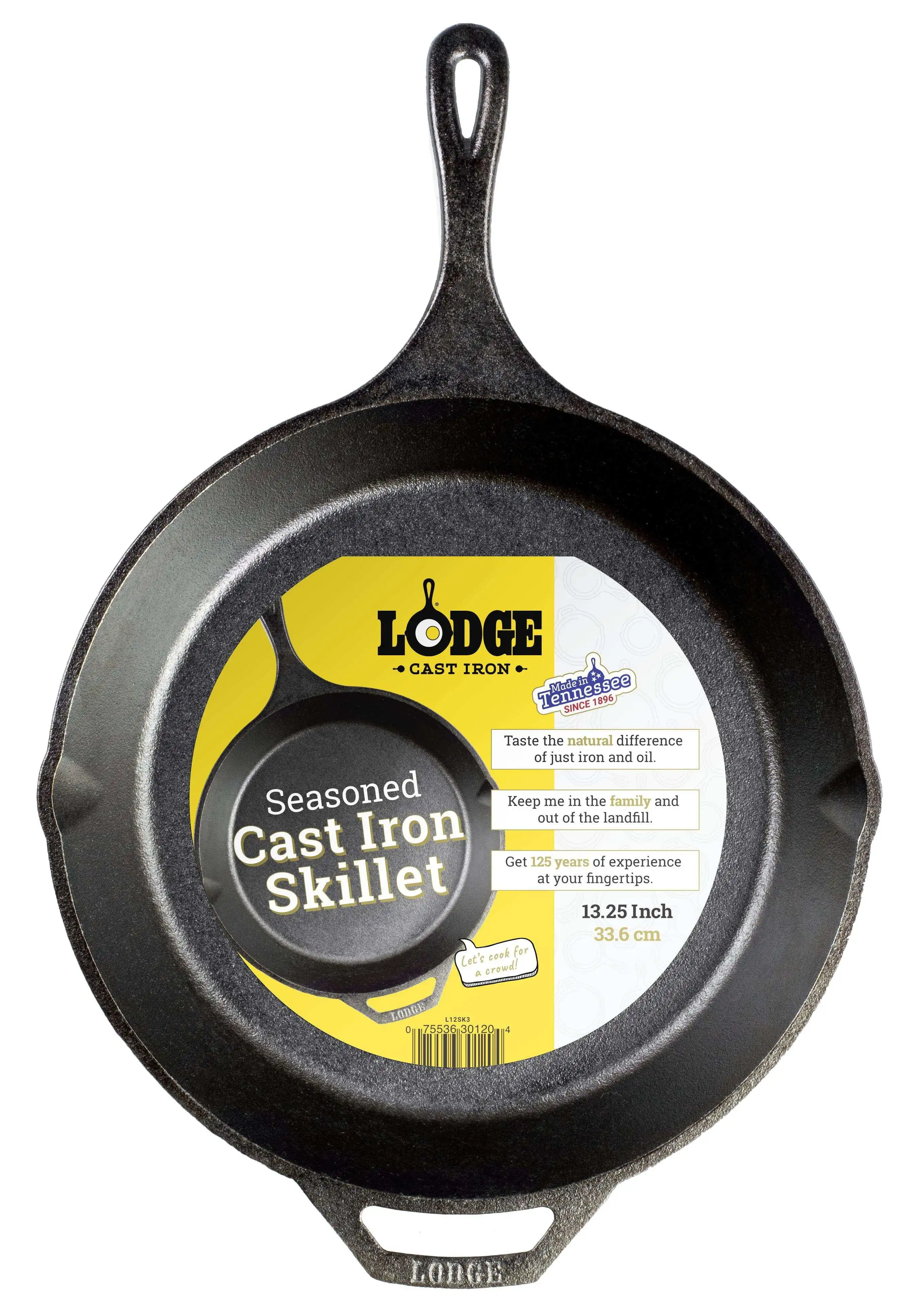 

Cast Iron 13.25" Seasoned Skillet