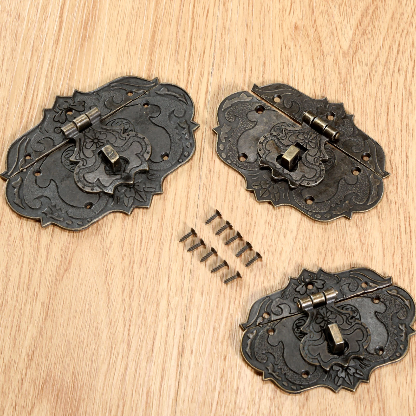 1pc Decorative Box Latch Hasps Jewelry Chest Wine Box Wooden Case Hasp