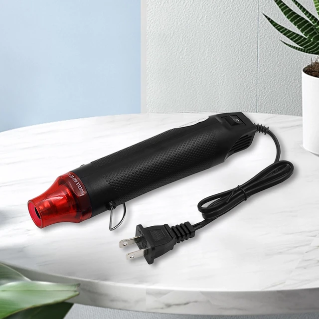 Electric Heat Gun 1m Long Cable 300W Mini Handheld Heat Gun US Plug 110V  Power Hot Dryer for DIY Craft Embossing Shrink Wrapping