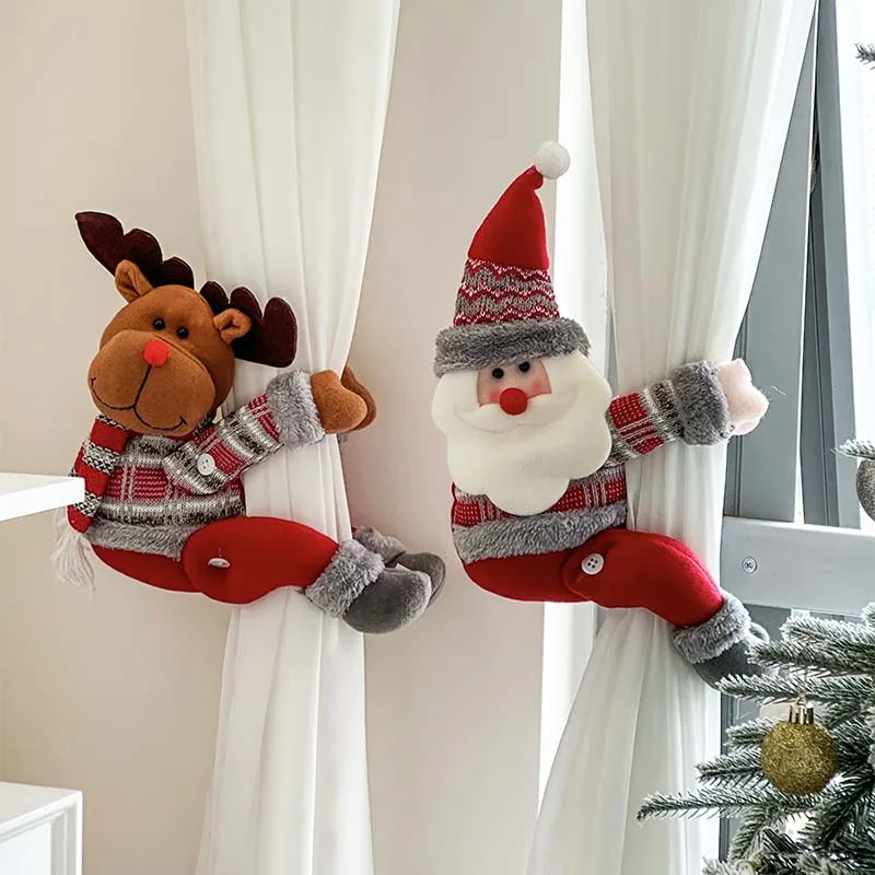 

Christmas Decoration Scene Decorate Kawaii Room Bedroom Dressup New Year Hanging Decorations Creative Santa Claus Curtain Buckle