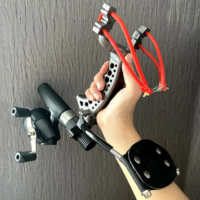 

2023 Fishing Professional Archery Slingshot Foldable Outdoor Fishing Reel Accessories Hunting Shooting Catapult