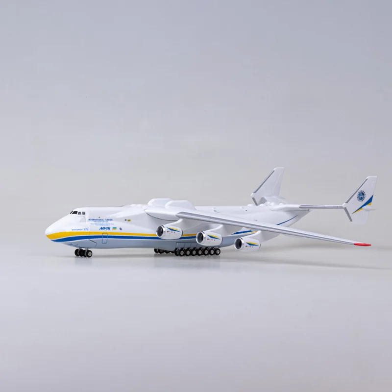 

42cm Simulation Ann 225 Transport Model Ukraine AN225 Aircraft Decoration Assembly Gift Gift 1:200 Collection Memorial