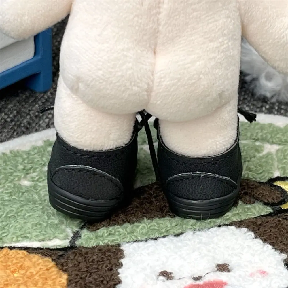 Sitting Party Doll Mini Leather Shoes Universal Sneakers Cotton Doll Leather Shoes PU Cartoon Doll Clothes Shoes