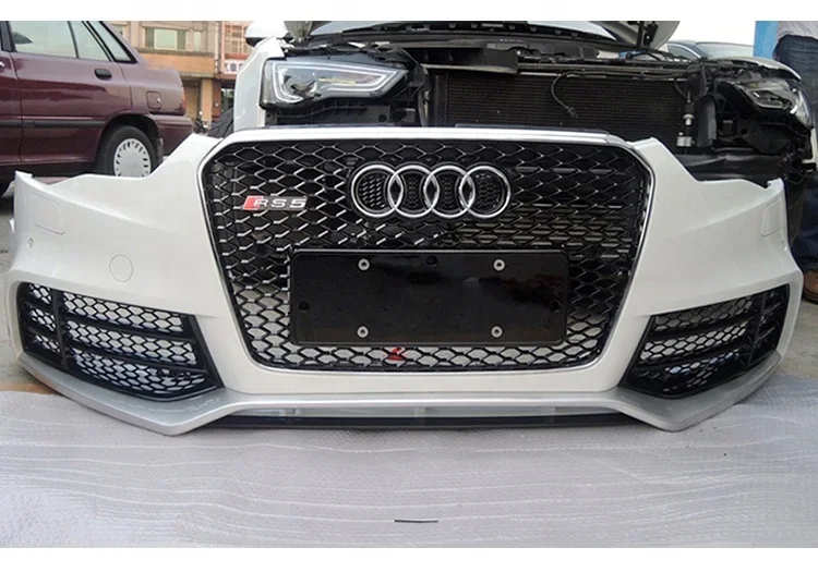 RS5 B8.5 Front bumper with grill for A5 S5 B8.5 facelift RS5 bodykit car bumper A5 S5 2012 2013 2014 2015 custom