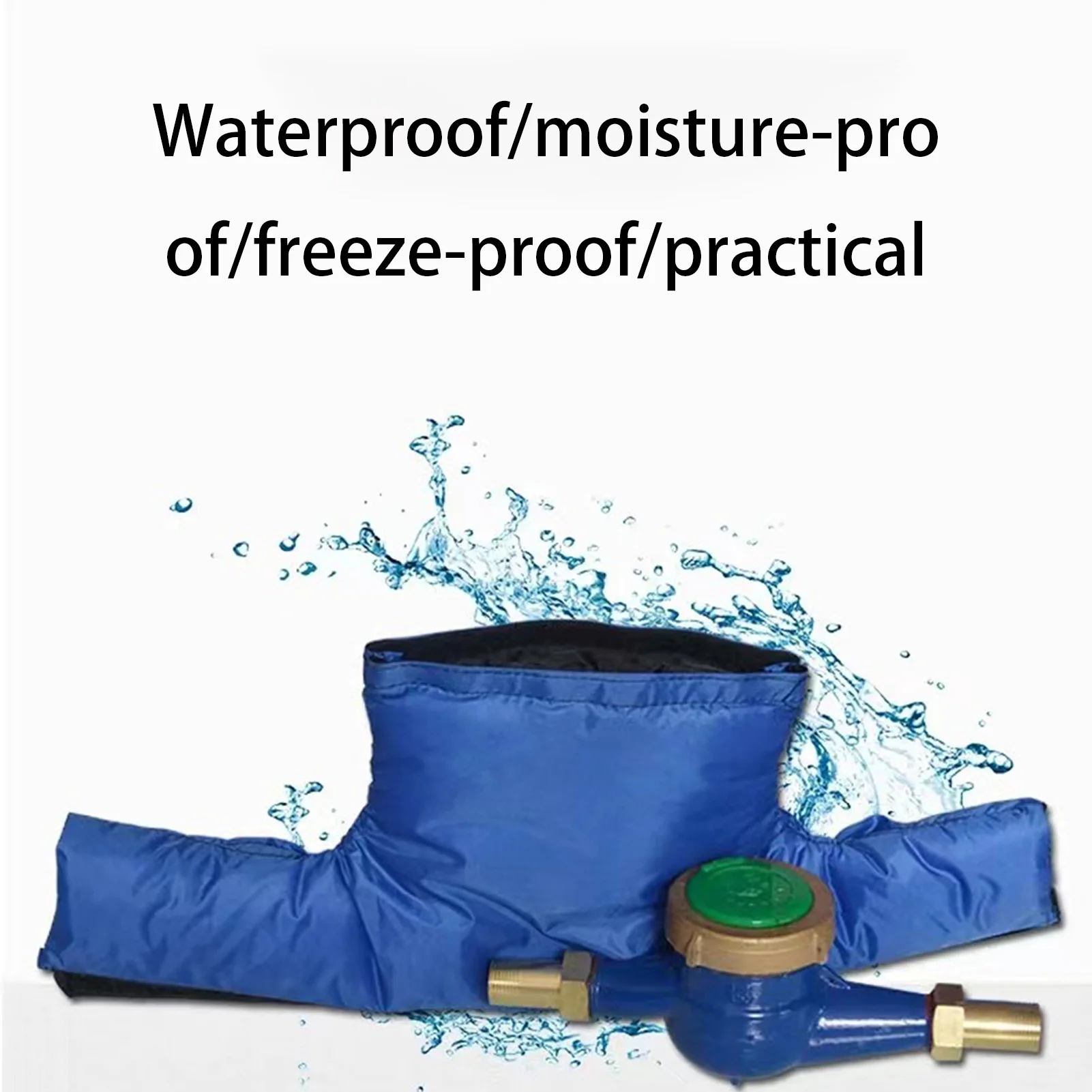 Water Pipe Insulation Cover Double-sided Insulation Antifreeze Water Meter Cover Flame Retardant Thick Cotton pipe insulation sleeve water meter insulation cover