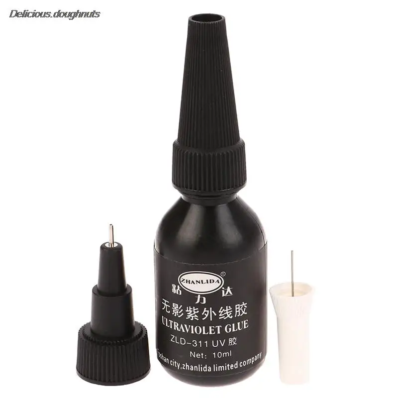 

1Pc 10ml Ultraviolet Glue UV Light Adhesive Strong Bonding For Ceramic Glass Crystal Quick Dry Adhesive Fix Glue Welding Tool