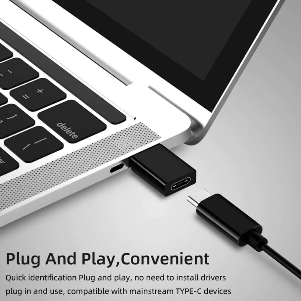 USB C to USB 3.0 Female Adapter Set (4-Pack)