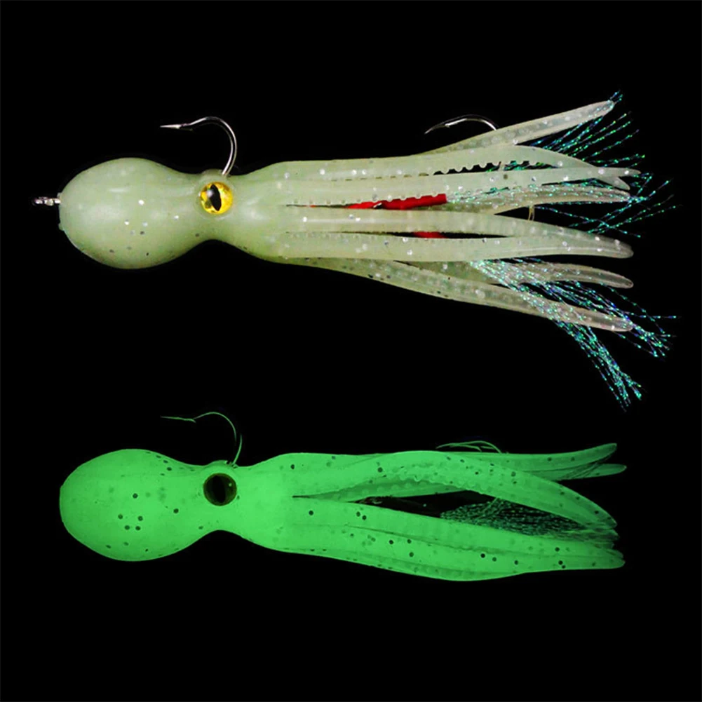 

Bait Squid Fishing Lure Assist Hook 110mm Fishing Tackle Saltwater Sea Lure Squid Lure Squid Skirts High Quality