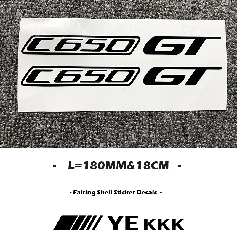 

Motorcycle Fairing Shell Hub Head Shell Fuel Tank Sticker Decal 2X 180MM Hollow Stickers For BMW C650GT C 650 GT 650GT