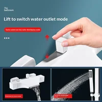 ก๊อกน้ำอ่างอาบน้ำแบบน้ำตกสีทองเหลืองดำ ติดผนังแบบซ่อน พร้อมก๊อกน้ำร้อนน้ำเย็นแบบติดขอบอ่าง 3