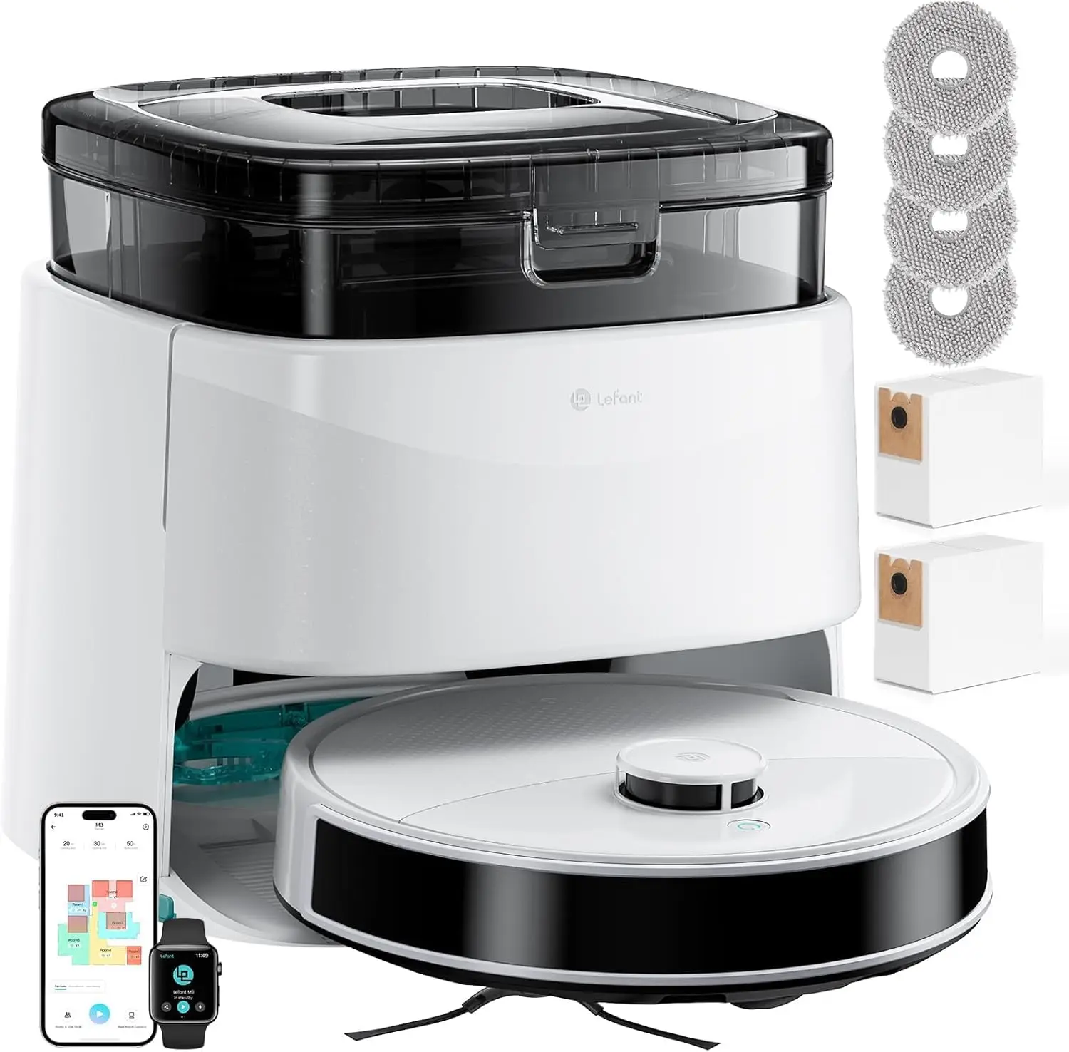 Robot Vacuum and Mop, 12000Pa Suction 1