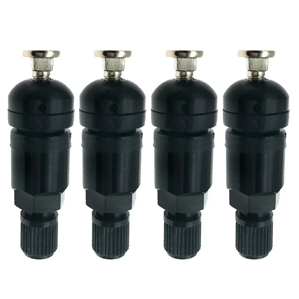 4Pcs Metal TPMS Tire Pressure Sensor Valve Stem Repair Kit for BMW 5 Series Front Left Rear Right Tire Pressure Sensor