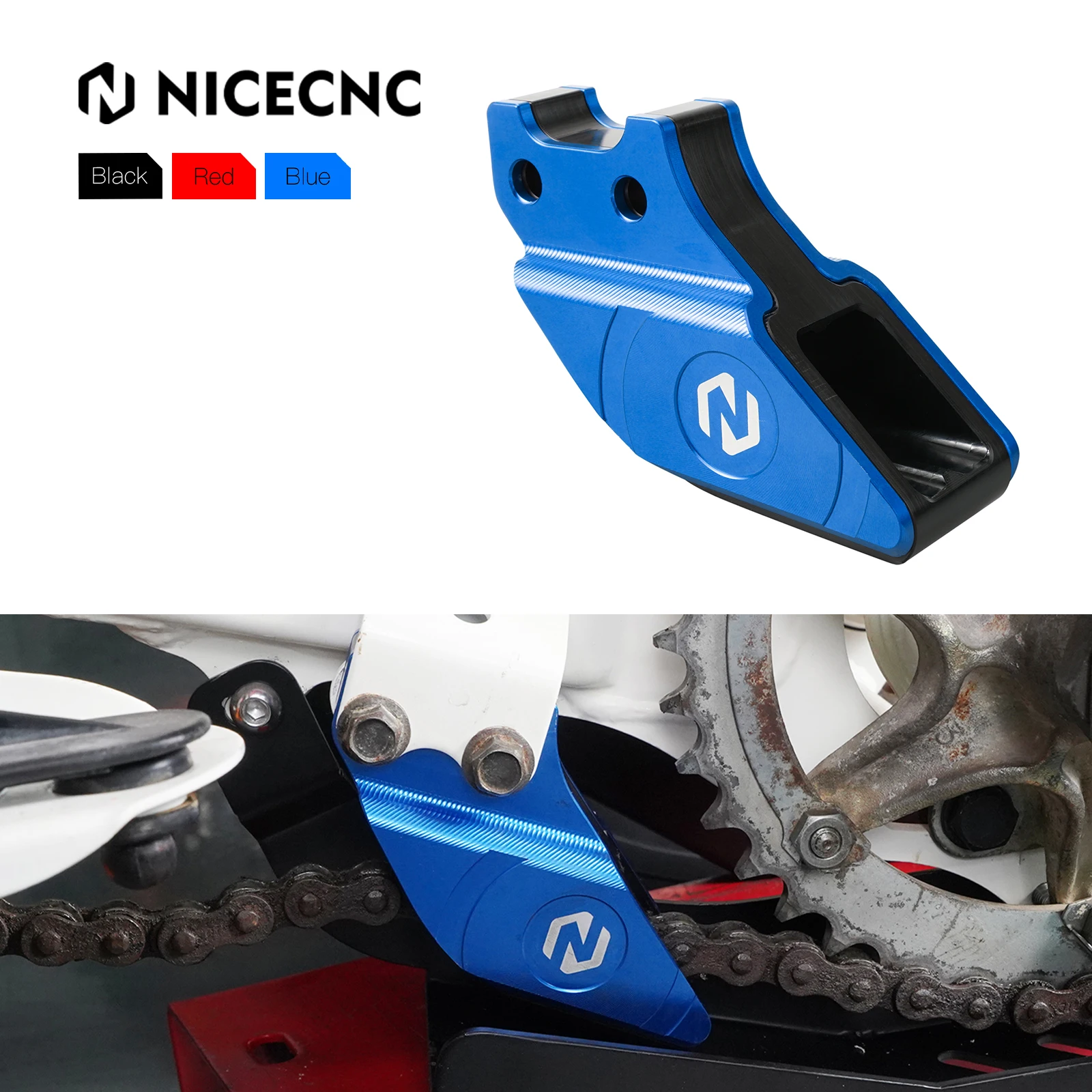 

For Blaster 200 ATV Chain Support Guard Cover Aluminum For Yamaha Raptor 350 YFS200 WARRIOR 350 1988-2006 2004