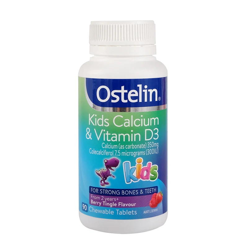 

1 Bottle 90 Pills Dinosaur Calcium Tablets Children's Calcium Vitamin D3 Small Dinosaur Calcium Chewable Tablets Carbonic Acid