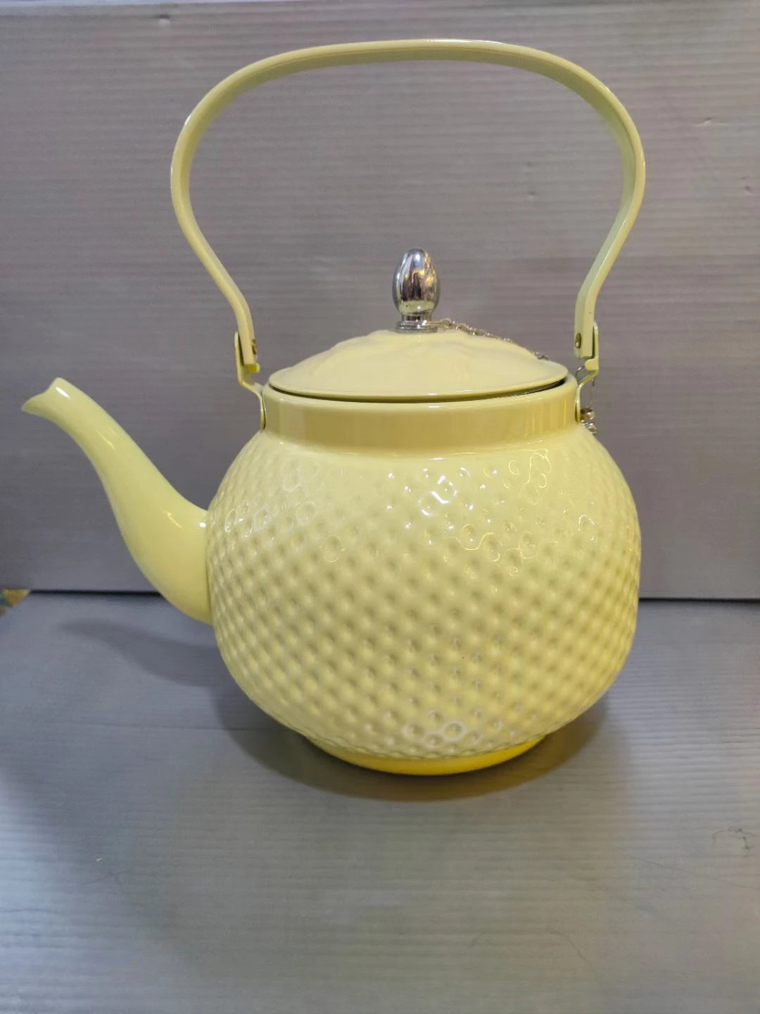 

Stainless steel hammer point electroplating process teapot