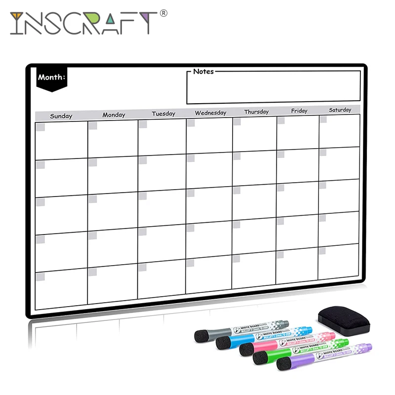 Cinch! 29 x 21 Magnetic Dry Erase Whiteboard Sheet for Kitchen Fridge